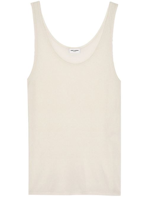 Tank top with logo SAINT LAURENT | 504959YB2OZ9502